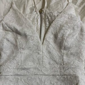 White Sparkly Homecoming Dress :) Size Small